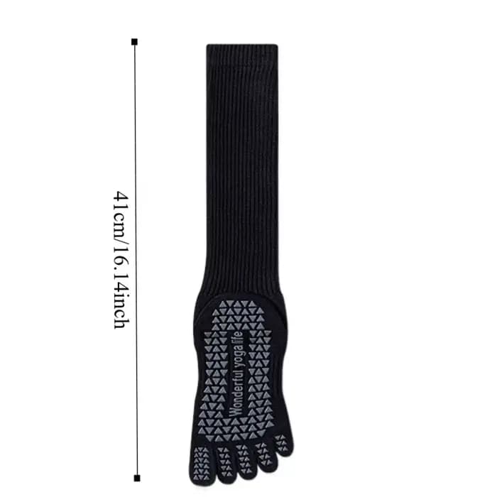 Cinq doigts Sport orteil chaussettes Silicone anti-dérapant