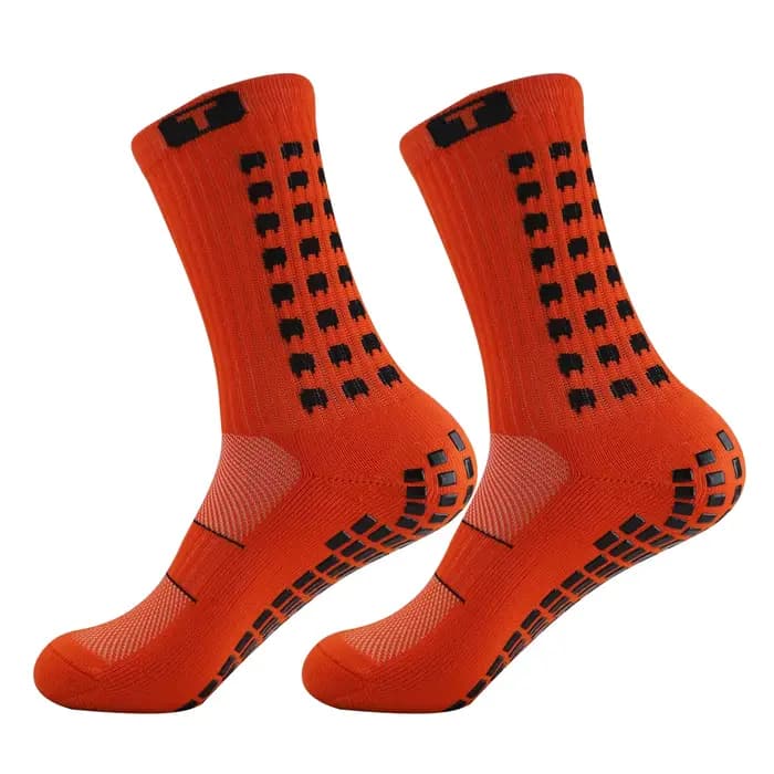 5 paires de chaussettes de football antidérapantes et absorbant les chocs