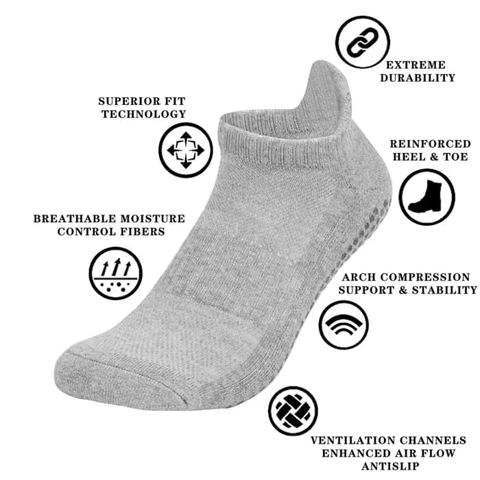 3 paires de chaussettes antidérapantes élastiques, en coton, respirantes, de Sport, pour hommes et femmes, Trampoline, éducation précoce, Yoga, course à pied, grande taille EU35-50