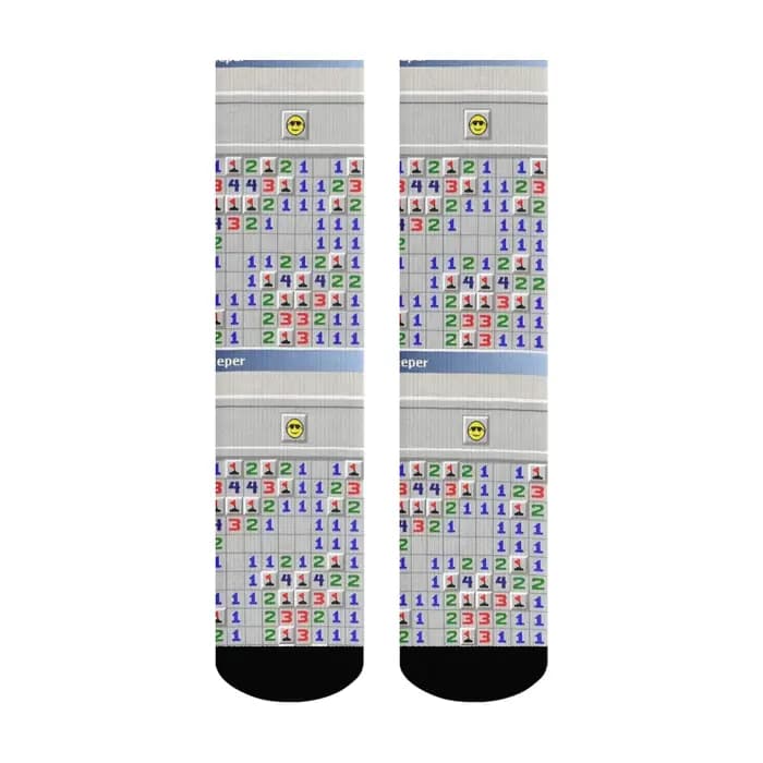 Minesweeper Fun Game Chaussettes pour hommes Hip Hop Happy Fashion