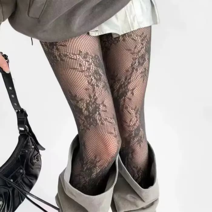 Nouvelles collants pour femmes sexy en dentelle florale