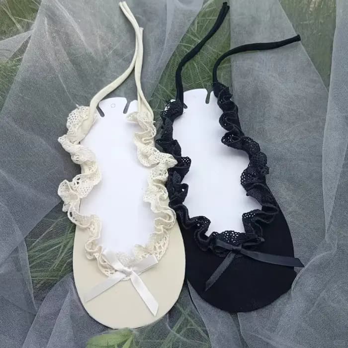 Japonais doux Ballet dentelle cravate sangles bateau chaussettes nœud papillon femmes pantoufle filles Jk Lolita danse moderne danse latine chaussette