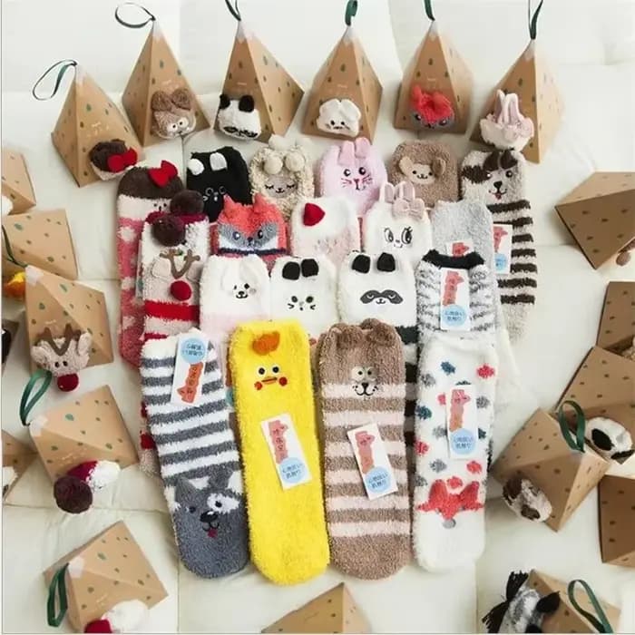Chaussettes de sommeil en velours doux pour hommes et femmes