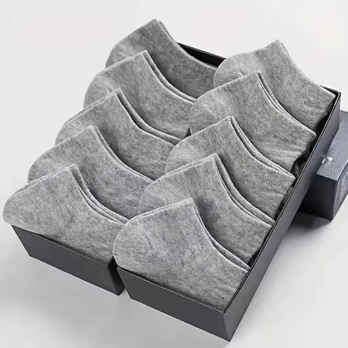 Chaussettes pour hommes printemps été mince respirant doux polyester coton