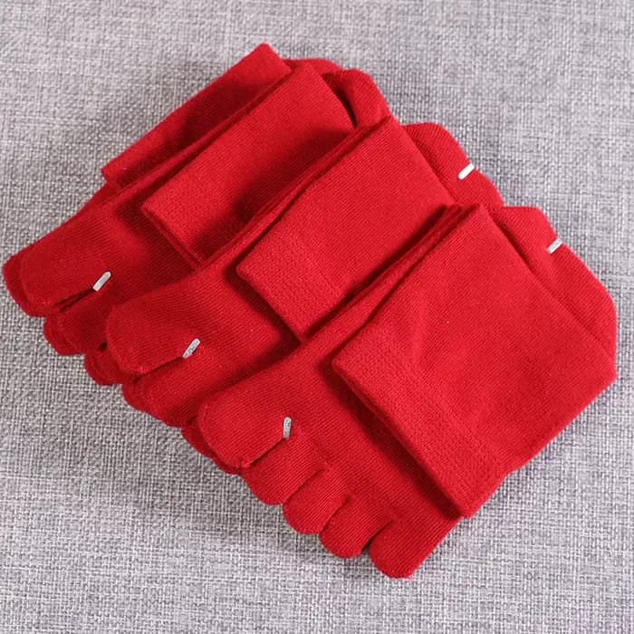 Grandes chaussettes rouges en coton pour hommes et femmes