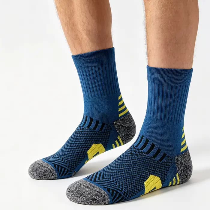 2 paires de chaussettes de sport de compression pour hommes