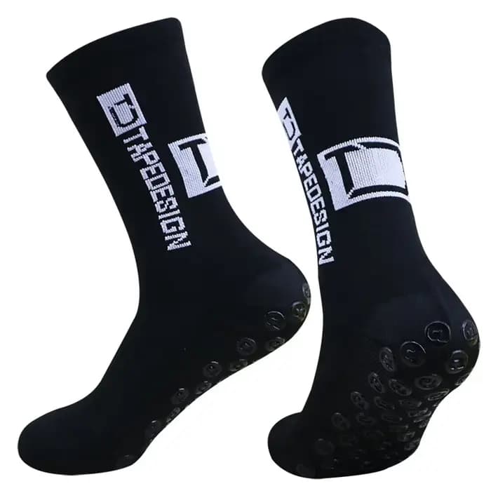 1 paire de chaussettes de football antidérapantes pour hommes