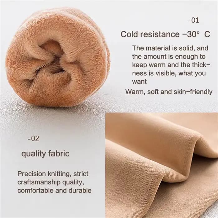 1 paires femmes hiver chaud épaissir chaussettes thermiques doux décontracté couleur unie chaussette laine cachemire