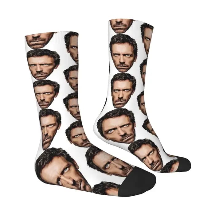 Dr. Gregory House chaussettes automne télévision américaine bas drôle hommes qualité