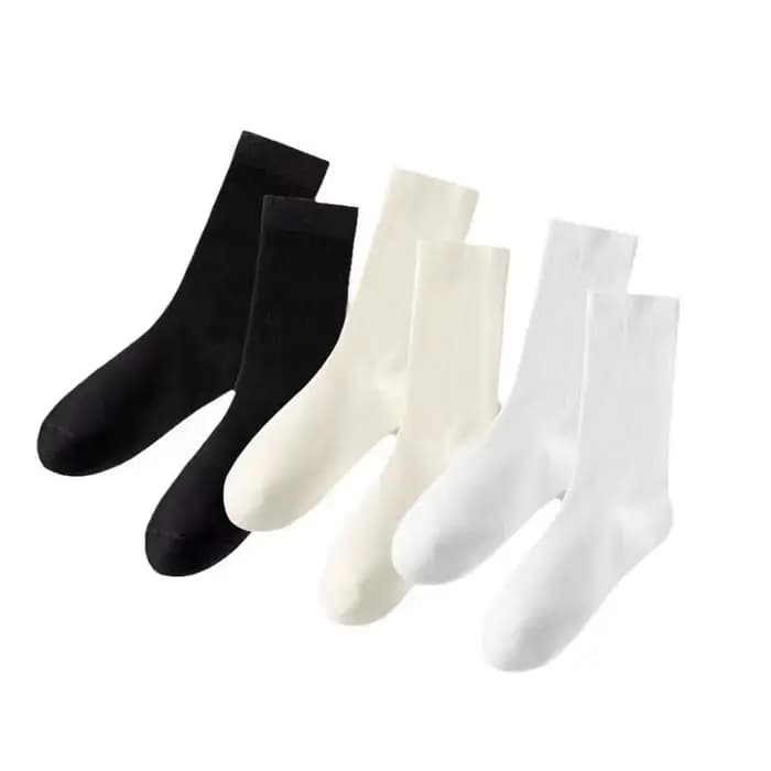 5 paires de chaussettes mi-hautes tricotées