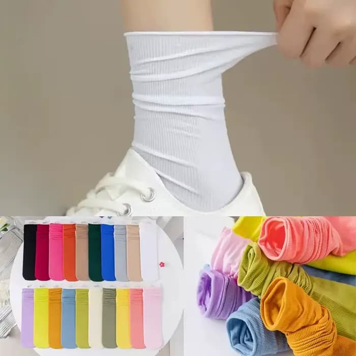 Chaussettes d'Été Fines en Velours Doux et Respirant