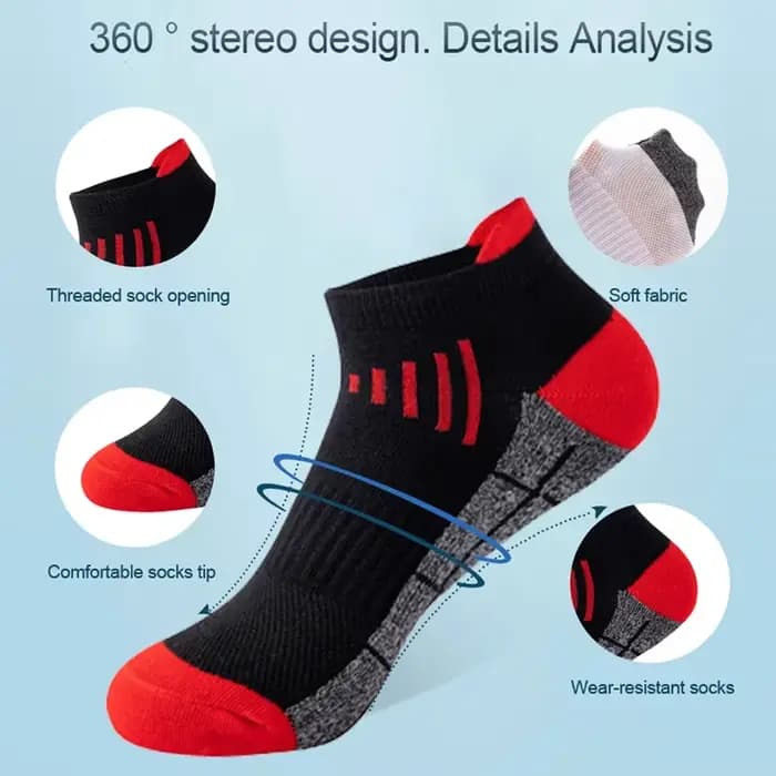 HSS 3 paires coton biologique femmes chaussettes cheville respirant course sport chaussette noir décontracté athlétique été mince hommes court Sokke