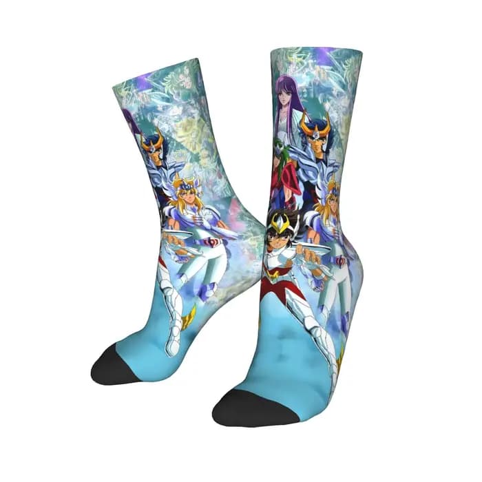 S-Saints Anime s-seiyas bas chaussettes femmes hommes moyen doux