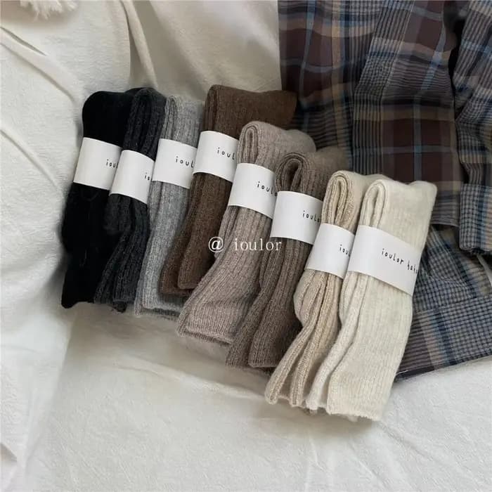 Laine cachemire thermique longue chaussette pour femmes Homewear dormir épaissir chaud équipage chaussettes