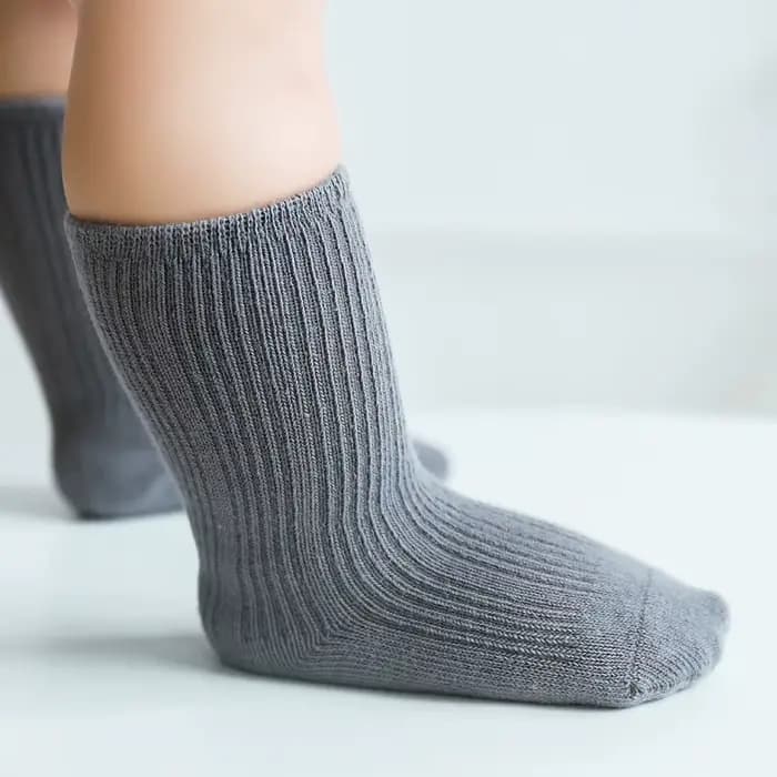3 paires de chaussettes en coton pour bébé fille et garçon, accessoires de vêtements d'hiver pour bébé, couleur Pure, en coton peigné, pour l'automne