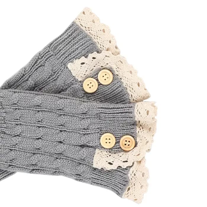 Jambières pour femmes cheville hiver chaud Stretch tricoté Slouch thermique dames épais laine poignets bottes chaussettes femme guêtre Lolita Y2k