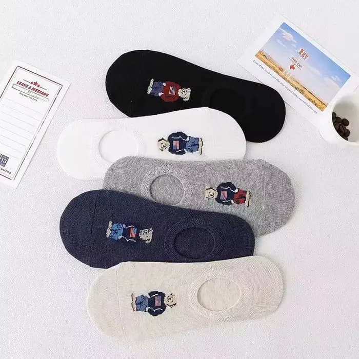 5 paires de chaussettes d'été en pur coton pour hommes