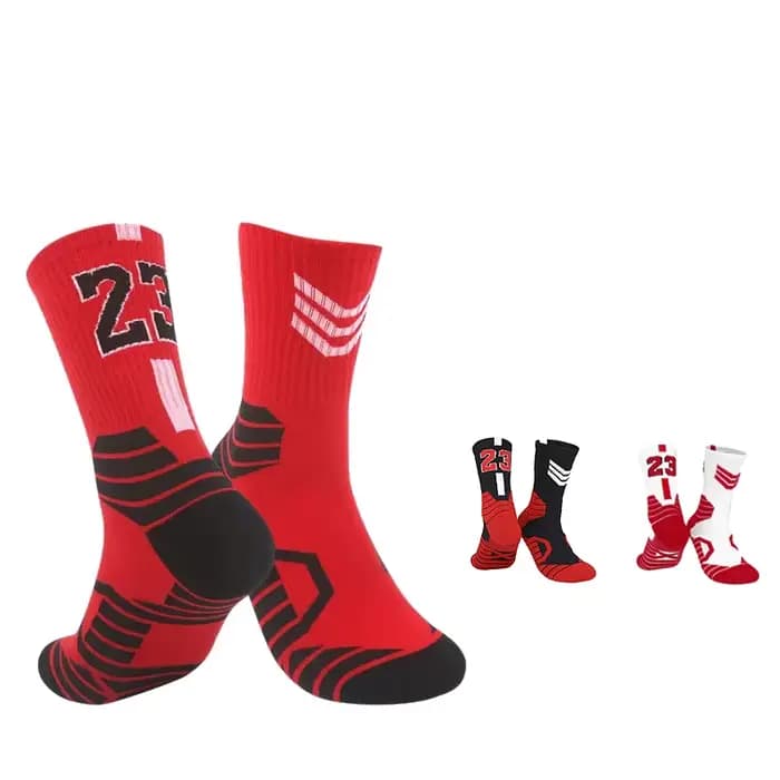 Chaussettes de basket-ball mi-longues pour hommes