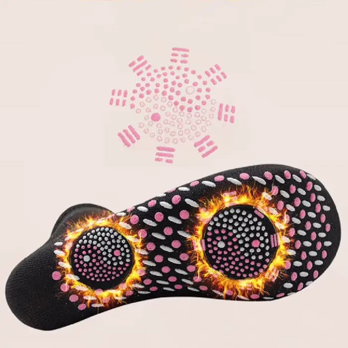 Chaussettes magnétiques chaudes d'hiver pour hommes et femmes, chaussettes confortables auto-chauffantes pour thérapie de massage