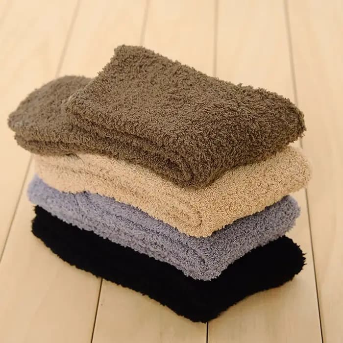 Chaussettes épaisses unisexes en cachemire pour hommes et femmes