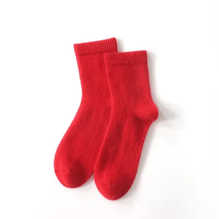 2 paires de chaussettes 100% cachemire pour hommes et femmes