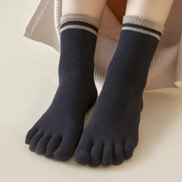 1/4 paires de chaussettes à cinq doigts pour femmes