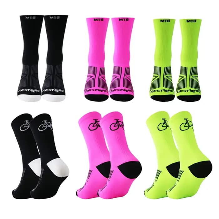 Chaussettes de sport de marque professionnelle de haute qualité, respirantes, pour le cyclisme sur route, pour hommes et femmes, chaussettes de course pour sports de plein air
