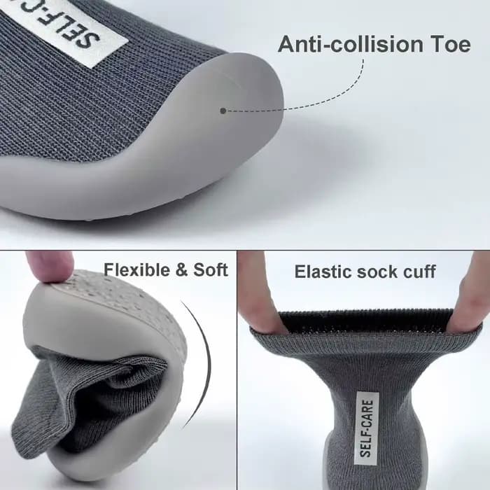 Chaussures-chaussettes antidérapantes pour bébé