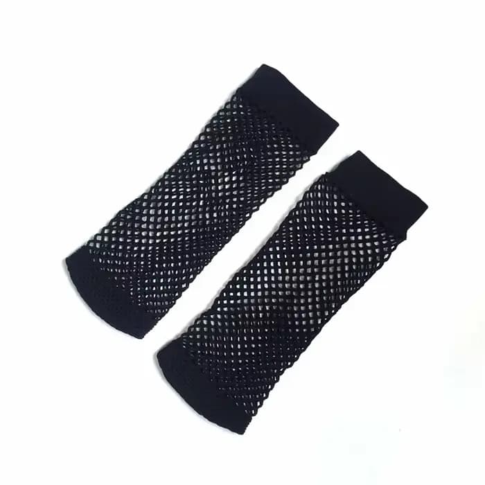 1 paire de chaussettes en résille en dentelle pour femmes