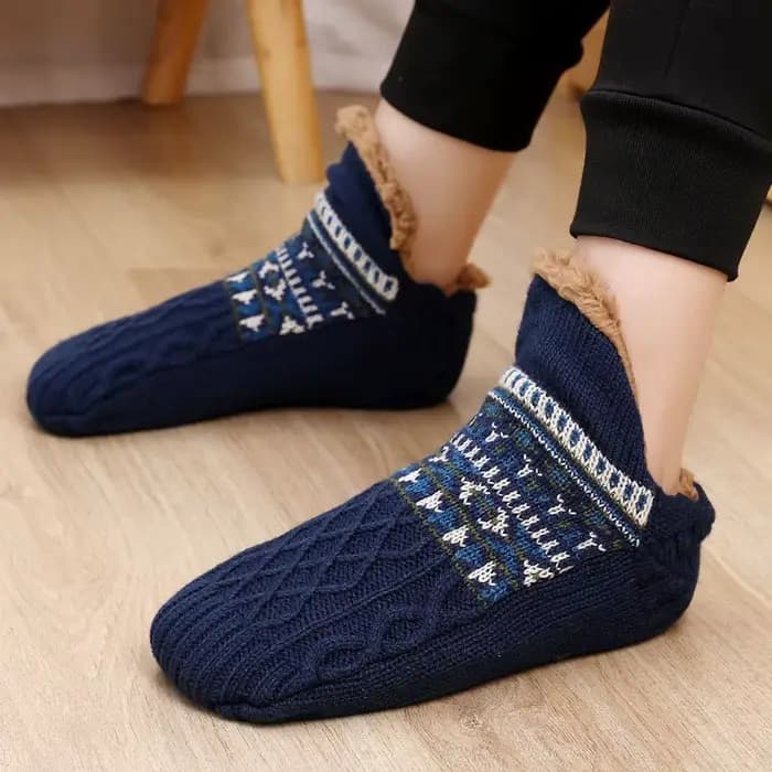 Chaussettes de sol antidérapantes Super chaudes pour femmes et hommes