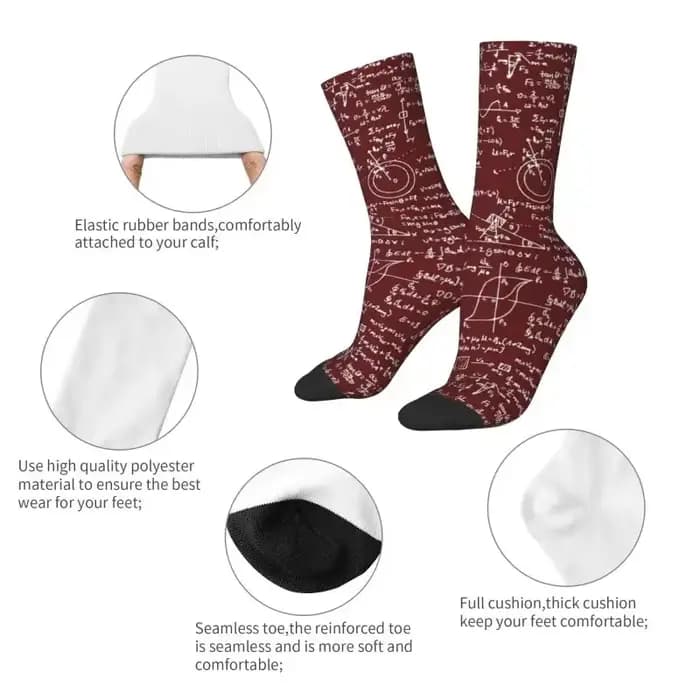 Chaussettes habillées bordeaux pour hommes et femmes