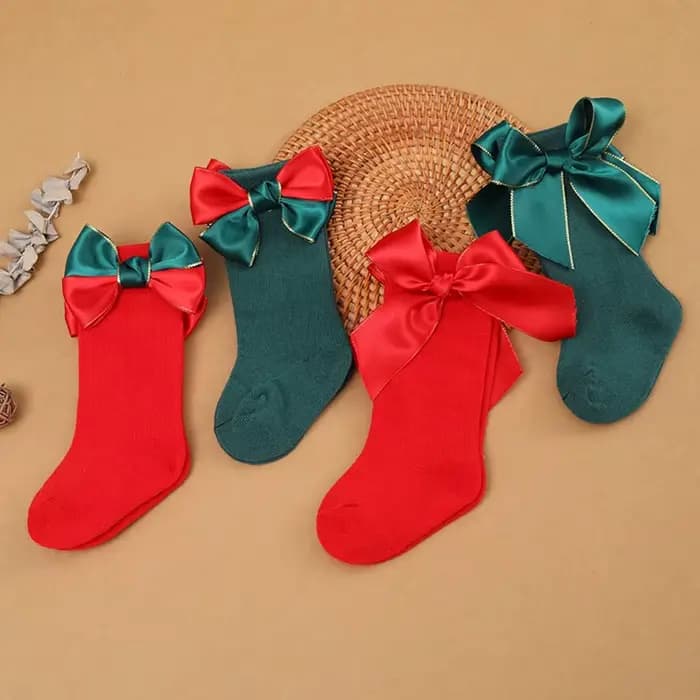 Chaussettes de Noël pour bébés filles et garçons de 0 à 3 ans