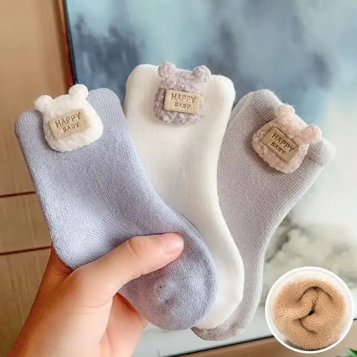 Nouvelles chaussettes chaudes en coton pour bébé