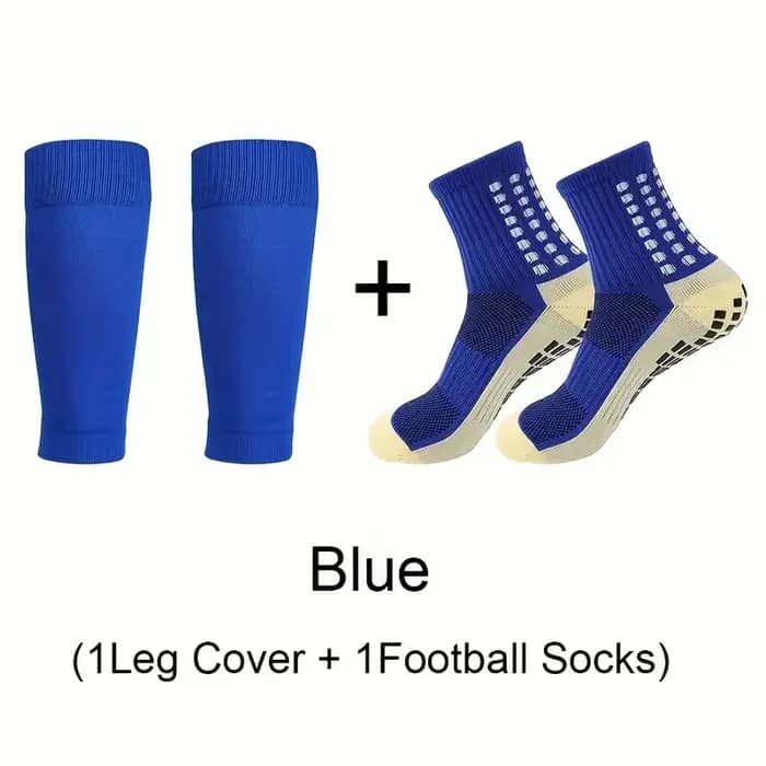 1 ensemble de chaussettes de Football antidérapantes et Anti-friction