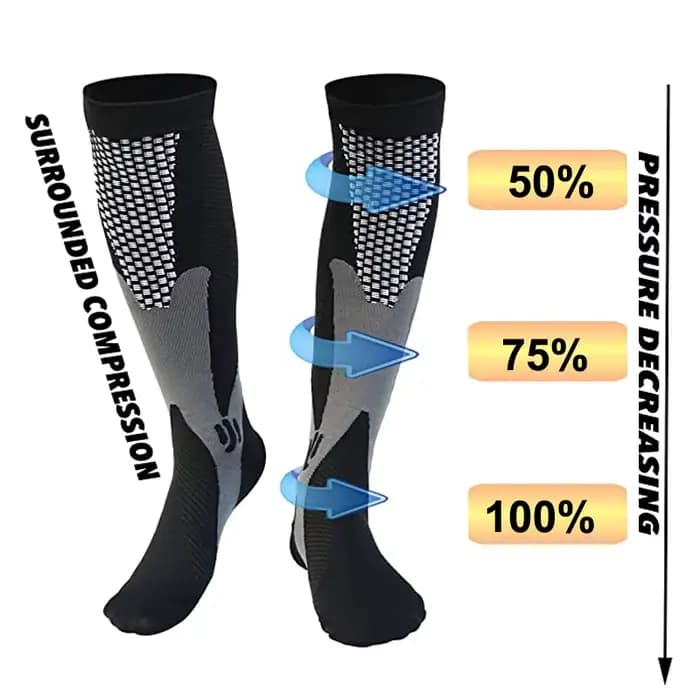 Chaussettes de compression unisexes pour hommes et femmes