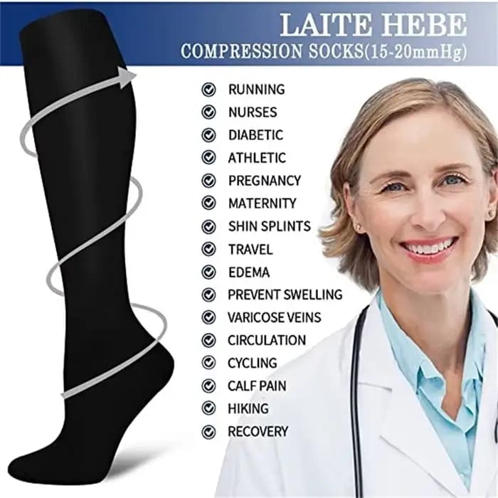 Bas de Compression Promotion de la Circulation sanguine chaussettes