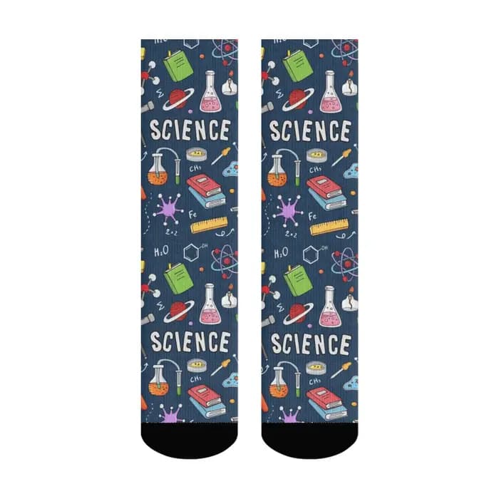 1 paire toutes saisons randonnée heureux hommes équipage chaussettes incroyable Science hiver
