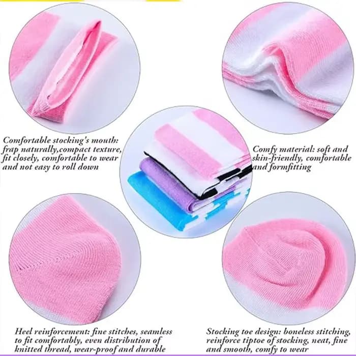 1 paire de chaussettes JK élégantes au genou pour dames