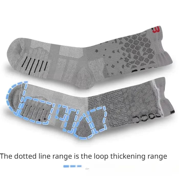 Chaussettes de sport en silicone pour homme