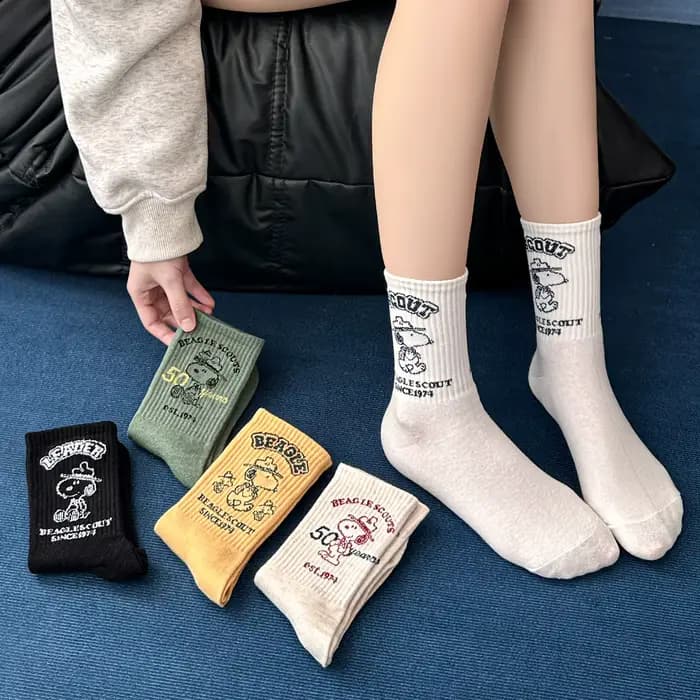 Chaussettes mi-mollet Snoopy Dog