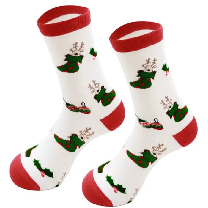 Chaussettes de noël mi-mollet pour hommes et femmes