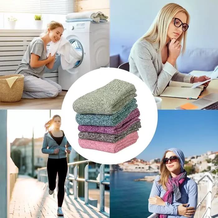 Chaussettes en laine optique pour hommes et femmes