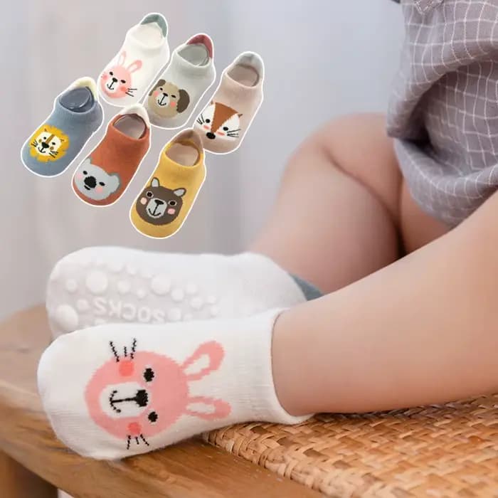 6 paires/lot nouveau-né bébé chaussettes enfants garçons filles coton dessin animé chaussette douce