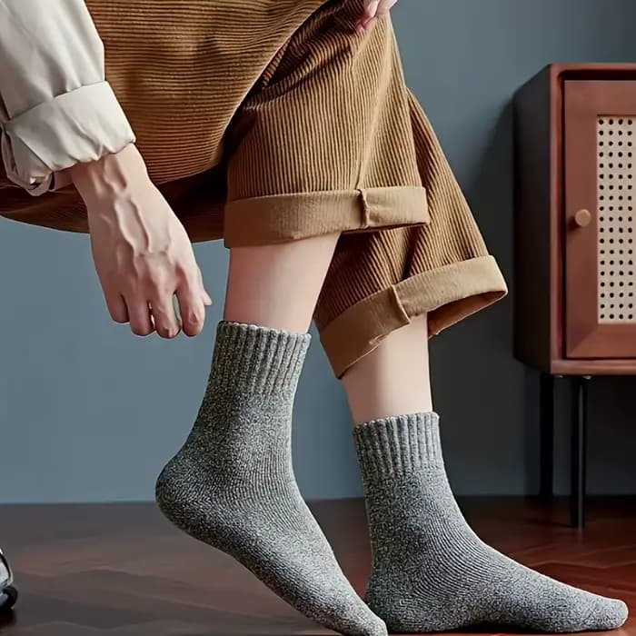 5 paires de chaussettes thermiques d'hiver pour hommes