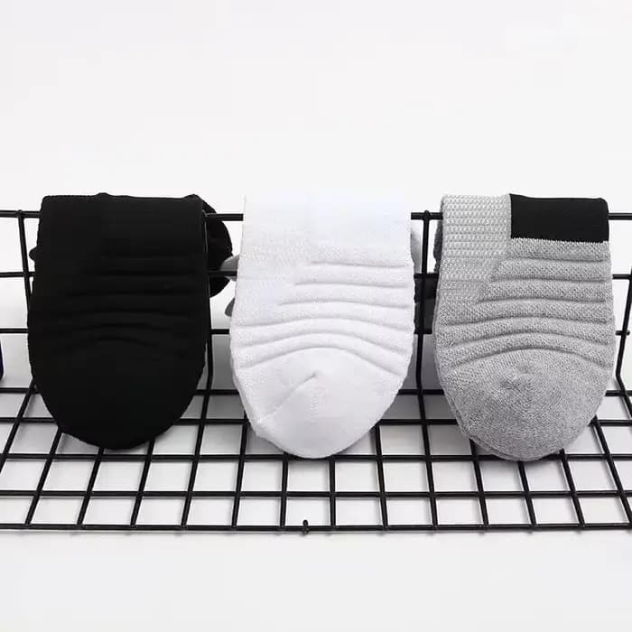 6 paires de chaussettes de compression de basket-ball pour hommes, chaussettes de sport respirantes avec semelle rembourrée, antidérapantes à haute élasticité pour l'entraînement et la course à pied