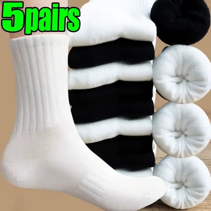 1/5 paires de chaussettes de sport neuves 100% coton pur