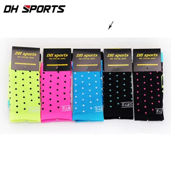 Dh Sports femmes Performance vtt chaussettes de cyclisme Guy Funky vélo de route en Nylon rayure