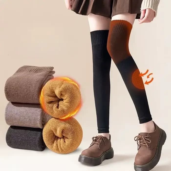 Chaussettes hautes sans pieds pour femmes