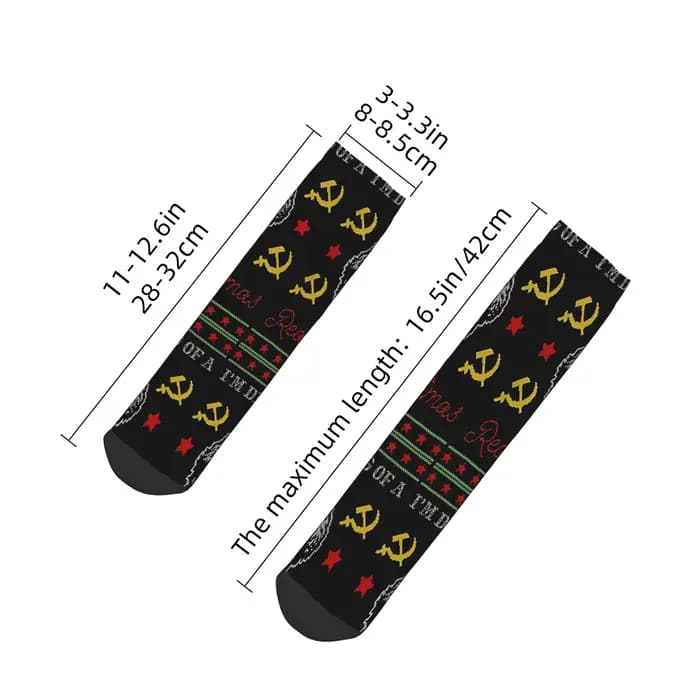 Karl Marx je rêve d'un rouge chaussettes de noël imprimer gothique