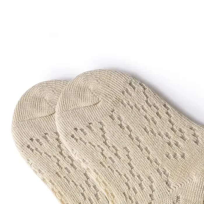 Chaussettes en maille de coton avec nœud papillon pour bébé fille